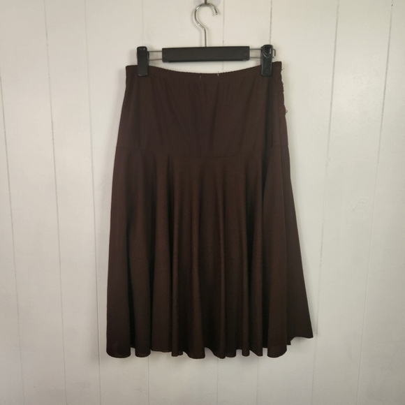 Y2K Vintage Brown Hankerchief Skirt Whimsygoth 90s Fairycore Goth Size Medium - Picture 6 of 9